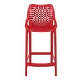 thumbnail image 3 of Compamia Air Tabouret de Comptoir de Patio à - Ensemble de 1, Rouge, 3 of 6