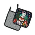 thumbnail image 2 of Carolines Treasures DAC1089PTHD 0.3 x 7.5 x 7.5 in. White Pit Bull Terrier Christmas Pot Holders, Set of 2, 2 of 5