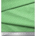 thumbnail image 3 of Soimoi Green Poly Georgette Fabric Alphabet V Text Print Fabric by the Yard 52 Inch Wide, 3 of 3
