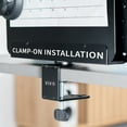 thumbnail image 3 of VIVO Steel Clamp-on Rotating Pegboard with Laptop Holder, Magnetic Organizer, 3 of 8