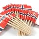 thumbnail image 3 of 100 Palillos Bandera de , Palillo de Cóctel Banderas Mini Bandera Cupcake Toppers Palillo para Comida de Fiesta Pastel Platos de Fruta Fiesta Pub Decoración, 3 of 4