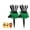 2 PCS, variant on LWVITH Rotating Lawn Sprinkler for Large Yard, Automatic 360° Rotation Water-Saving System for Garden Irrigation,Heavy Duty Spike Base with 1/2'' 3/4'' 1'' Hose Connector for Outdoor Watering, 3 Pack