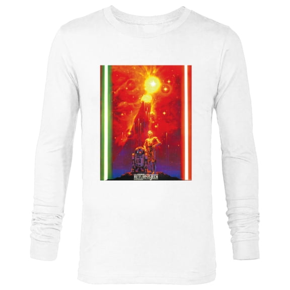 Star Wars Return of the Jedi Starfall Japan Vintage Poster - Long Sleeve T-Shirt for Men - Customized-White
