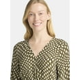 thumbnail image 4 of Time and Tru Women's Wrap Mini Dress, Sizes XS-XXXL, 4 of 5