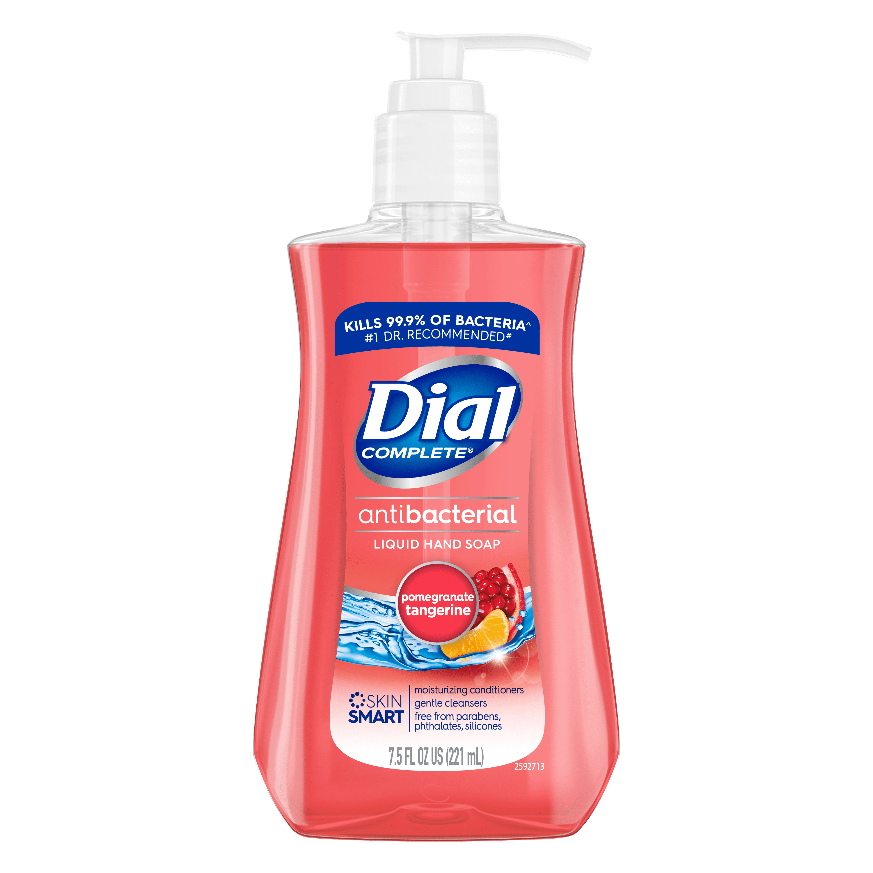 Dial Antibacterial Liquid Hand Soap, Pomegranate Tangerine, 7.5 Ounce