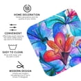 thumbnail image 4 of Disketp Bright Flowers Funny Coasters,6 Pcs Leather Coasters With Holder, Perfect Housewarming Hostess Gifts,Protect Furniture From Water Marks Scratch And Damage, 4 of 9
