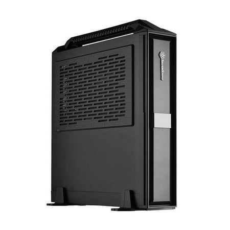 Silver Stone Technologies ML08B-H Mini-ITX Slim Small Form Factor Computer Case with Handle - (Best Mini Itx Case With Handle)