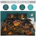 thumbnail image 6 of Duvet Cover Queen Size Raccoon Playing Guitar 3 Pcs Duvet Cover Set Bedding Sets Queen Soft Breathable, 6 of 6