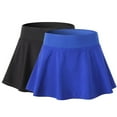 thumbnail image 6 of JANDEL Women Athletic Quick-drying Workout Short Active Tennis Running Skirt with Built in Shorts, Blue 2XL, 6 of 6