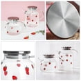 thumbnail image 4 of 1Pc 1000ML Strawberry Patterns Glass Teapot Heat Resistant Glass Teapot, 4 of 5
