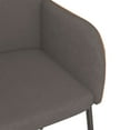thumbnail image 5 of vidaXL Dining Chairs 2 pcs Dark Grey Fabric and Faux Leather, 5 of 5