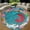 Leo Zodiac Lightcatcher, variant on Circle Area Rug, Salad Vegan Food Washable Non-Slip Floor Carpet, Soft Rug for Living Room Bedroom Decor 24 Inch