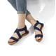 thumbnail image 4 of Sandalias Gladiador Planas con Tira Elástica para Mujer DREAM PAIRS en Azul Marino, 4 of 5