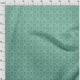 thumbnail image 4 of oneOone Polyester Spandex Turquoise Green Fabric Asian Suzani Sewing Craft Projects Fabric Prints By Yard 56 Inch Wide, 4 of 5