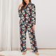 thumbnail image 2 of Balery rock record Skull artist Conjunto de Pijama con Estampado para Mujer, Conjunto de Dos Piezas con Manga Larga, Ropa de Dormir Suave con Bolsillos, Pijamas Cómodos-Medium, 2 of 7