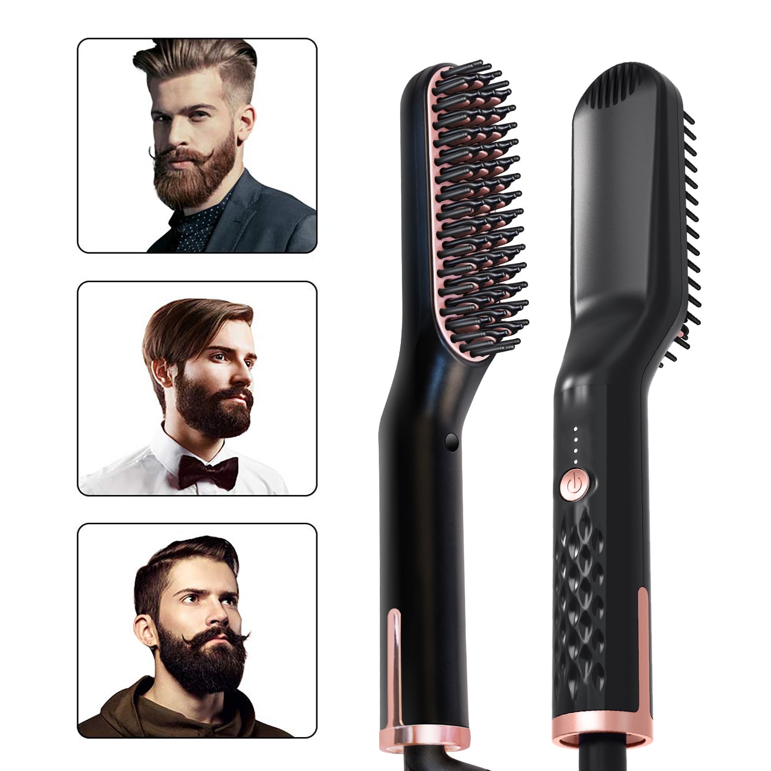 Hair and beard straightener comb online