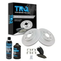 TRQ Front Ceramic Brake Pad & G-Coated Rotor Kit w/Chemicals for Chevy GMC Truck BKA16259 Fits select: 2005-2007 CHEVROLET SILVERADO, 2007 CHEVROLET TAHOE
