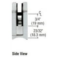 thumbnail image 3 of CRL Z710BS Brushed Stainless Z-Series Square Type Radius Base Stainless Steel Clamp for 3/8" Glass, 3 of 6
