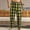 #Yellow, variant on DPTALR Men's Plaid Straight Tube Elastic Waist Home Pants,Army Green Big and Tall Men XL
