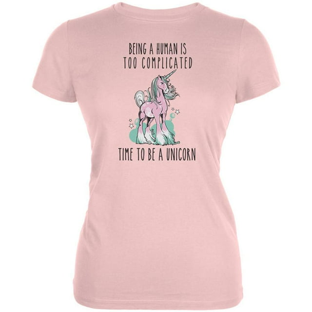 Time To Be A Unicorn Juniors T-Shirt Doux