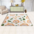 thumbnail image 3 of Vintage Clock and Leaves Soft Polyester Area Rug 60''x39'', Non Slip, Memory Foam, Water Absorbent, 3 of 7