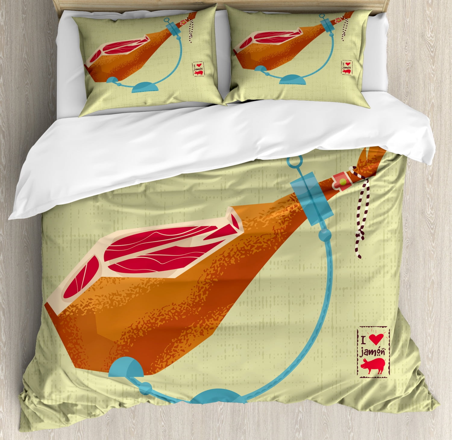 Spanish Duvet Cover Set King Size Dry Cured Spanish Ham