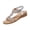 Silver, variant on Silver Women'S Sandals Open Toe Wedge Heel Rhinestone Embellished Elastic Back Strap Cushioned Footbed Lightweight Non Slip Outsole Comfortable Size 36