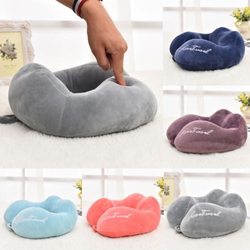 U-Shaped Travel Neck Pillow Cushion Car Office Airplane Head Rest Neck Support 
