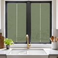 thumbnail image 3 of Green Solid Color Window Privacy Film, Aesthetics Contemporary Luxury Static Cling UV Sun Blocking Tint Film Heat Control Windows Films for Bedroom Bathroom, Window Stickers 17.7"x39.3", 3 of 8