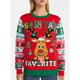 thumbnail image 4 of No Boundaries Christmas Sweater, Lightweight, Women's, 4 of 5