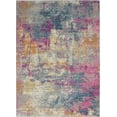 thumbnail image 3 of Nourison Passion Ivory/Multi 5'3" x 7'3" Area Rug, Painterly, Boho, Bed Room, Living Room, Dining Room, Kitchen, , Easy Cleaning, Non Shedding (5' x 7'), 3 of 9