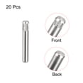 thumbnail image 3 of 2x14mm 304 Inoxidable Acero Espiga Pasadores, 20uds Moleteado Cabeza Plana Chaflanada Extremo Espiga Pasador, Madera Litera Cama Estante Picas Soporte Estantes Fijar Elementos, 3 of 6