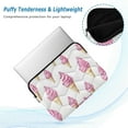 thumbnail image 2 of FORMRS 13-13.3 inch Laptop Sleeve Case Soft Carrying Quilted Computer Bag Cover, Pink Cartoon Ice Cream, 2 of 7