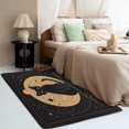 thumbnail image 3 of Black Cat Rugs Room Decor - 4x6 Rug - Black Cat Rug - Celestial Constellation Area Rug - Witch Zodiac Rugs - Star Black Kitten Carpet, 3 of 7