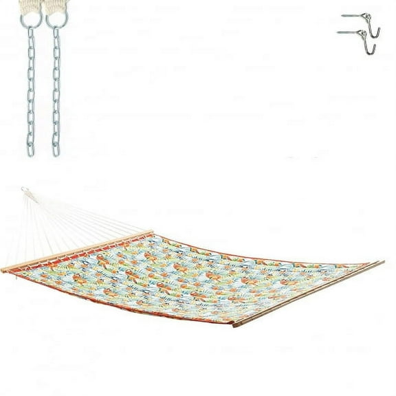 Large Double Quilted Hammock - Floral Print