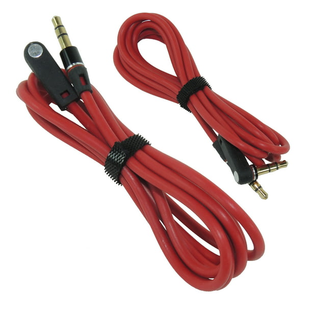 bag pude Krudt Replacement Aux Audio Cable Cord for Beats by Dre Pro Mixr Studio HD 2-Pack  - Walmart.com