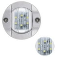 thumbnail image 6 of 2Pcs Marine Boat 6 LED Deck Courtesy Lights Round White Stern Transom Light 12V, 6 of 12