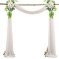thumbnail image 6 of witspace Window Scarf Sheer Elegant Topper Long Window Solid Window Treatment Swags Drapes for Window Ceremony Wedding Canopy Bed Fall Decor, 54" x 216", 6 of 6