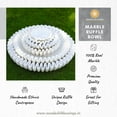 thumbnail image 5 of Swadeshi Blessings HandCrafted Marble Ruffle Bowl /Antique Scallop Bowl/ Fluted Bowl, 7 Inches, 5 of 10