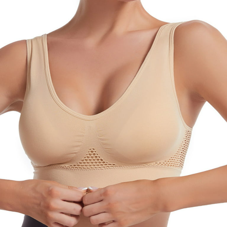 Plus Size Back Posture Corrector Bra for Women Comfort Fit Underwear Sports  Yoga Tank Top Bras Undershirt (Color : White, Size : XXXXL/XXXX-Large)