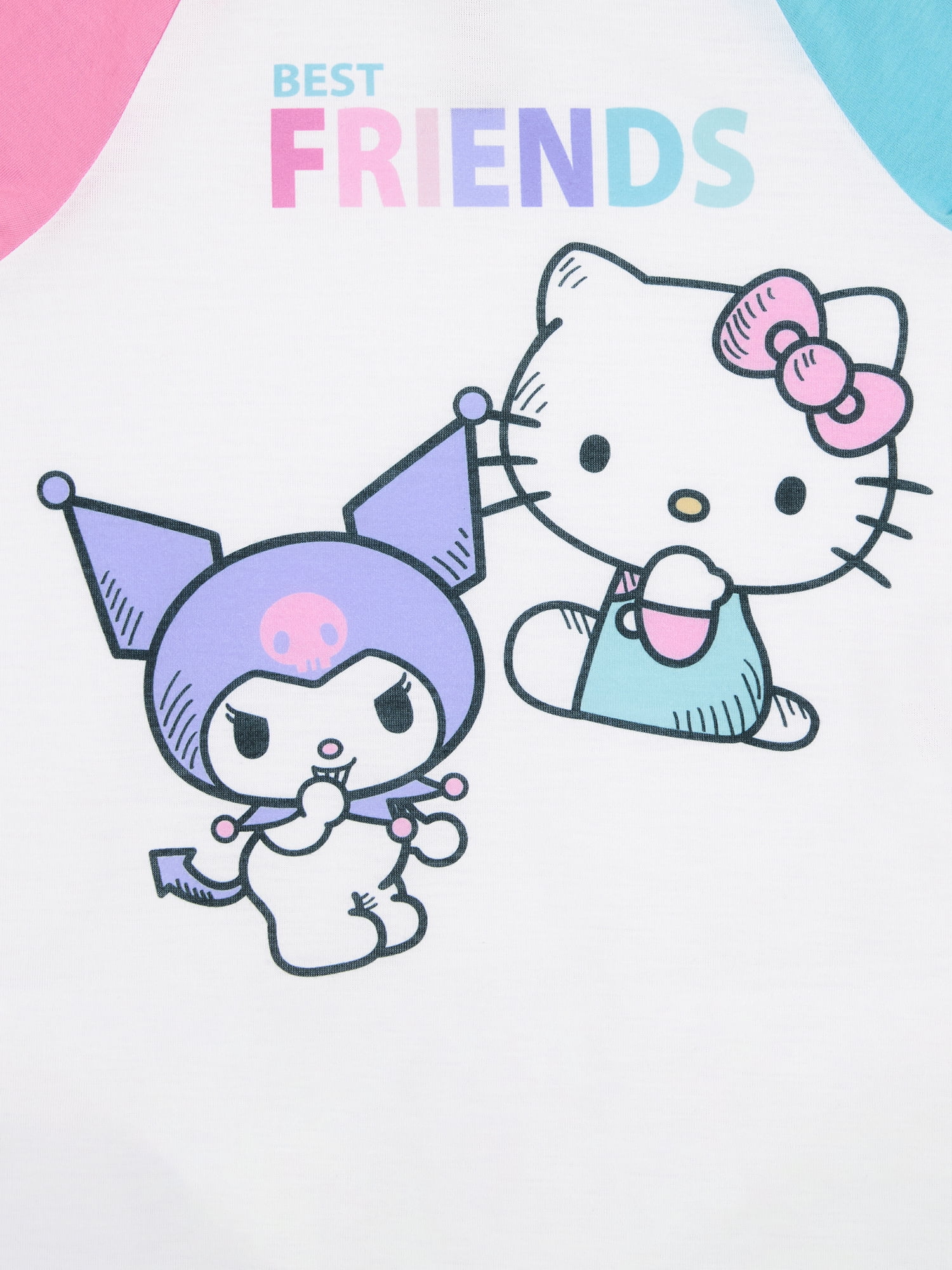 Hello Kitty Girls Long Sleeve Top and Pajama Pants Set, 2-Piece, Sizes 4-16