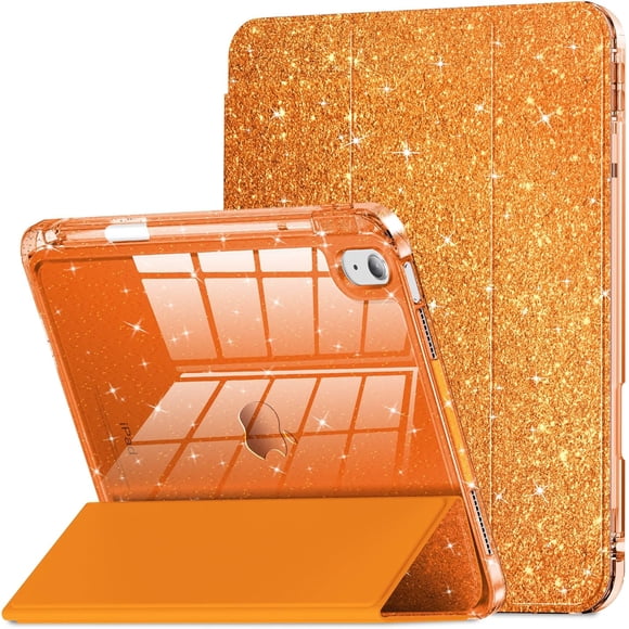 Timoom Compatible con iPad A16 11.ª Generación 11 Pulgadas 2025 Funda, Funda para iPad 10.ª Generación 10.9 Pulgadas, Cubierta con Brillo con Parte Trasera Transparente Brillante, Soporte para