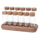 thumbnail image 1 of Tubo para almacenar granos de café, dosis única, tubo de vidrio, soporte de madera, tapa hermética. 6 cortos y 6 largos, 1 of 9
