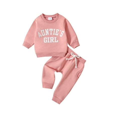 

Toddler Girls Winter Long Sleeve Letter Prints Tops Pants 2PCS Outfits Clothes Set Cute Teen Girl Outfits 6 Month Baby Girl Outfit for A Baby Girl New Born Summer Outfit Girls Size 6 Clothes Crop 2t