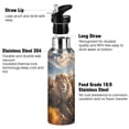 thumbnail image 3 of Lion Flowers Sky Grass Sports Water Bottle with Straw Lid Insulated Stainless Steel Leak Proof BPA Free Thermal Mug with Handle for Gym Yoga Cycling Camping, 3 of 8