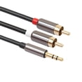 thumbnail image 2 of 3.5mm Jack male (TRS 1/8 inch) to 2 Male RCA Stereo Analog Cable Audio Adapter, 2 of 8