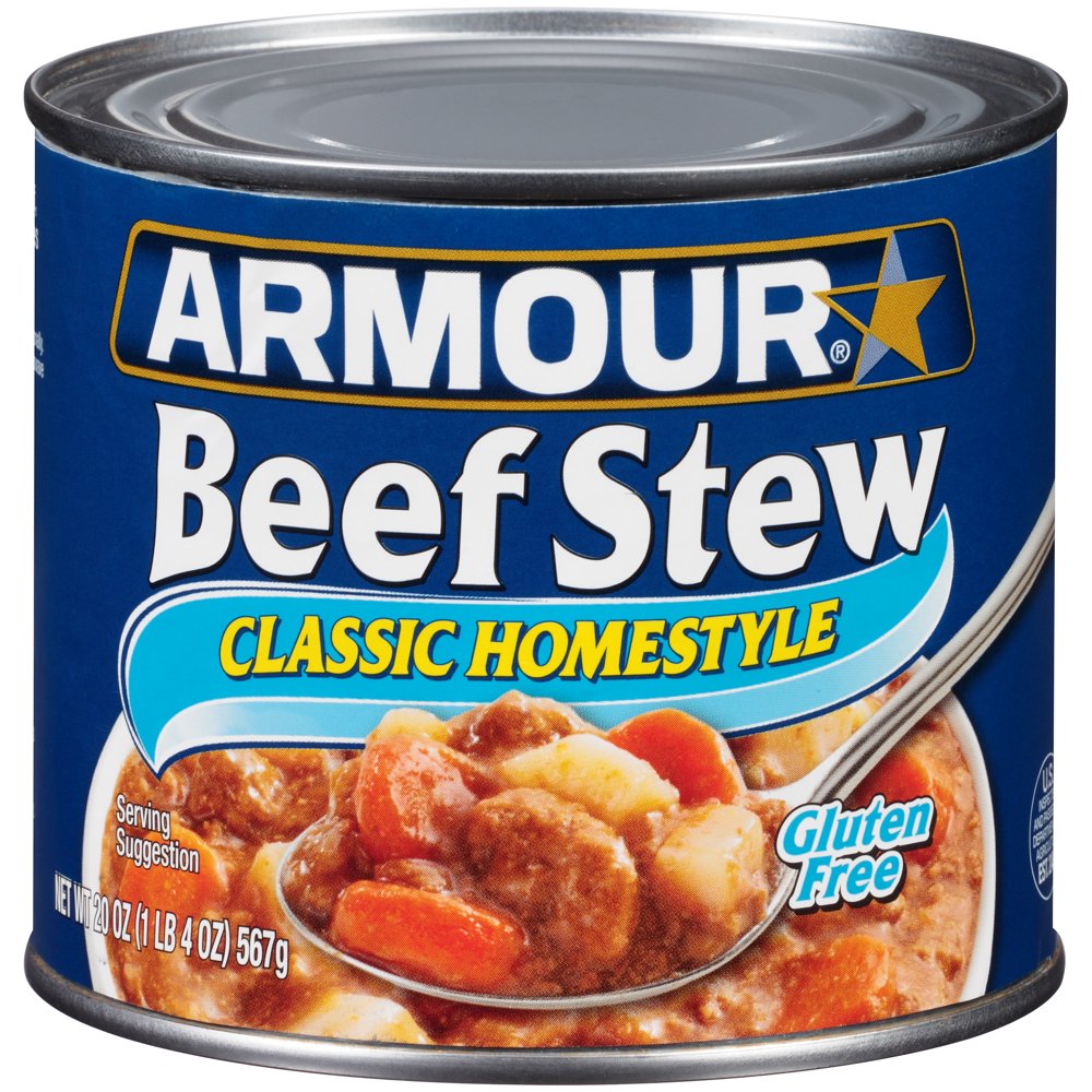 Armour Star Classic Homestyle Beef Stew, Canned Food, 20 OZ