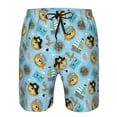 thumbnail image 3 of Logiee funny lion in pirate Print Mens Swim Trunks Quick Dry Board Shorts,Breathable Hawaii Beach Shorts Swimwear Bathing Suits-3X-Large, 3 of 6
