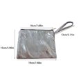thumbnail image 2 of Transemion Versatile Gold Clutches Bag Reusable Purse Handbag With Large Capacity Gold Clutches Bags For Women silver, 2 of 6