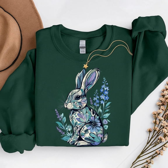 Retro Easter Bunny Blowing Gum – T-Shirt, Hoodie & Sweatshirt – Fun Holiday Apparel – Spring Celebrations